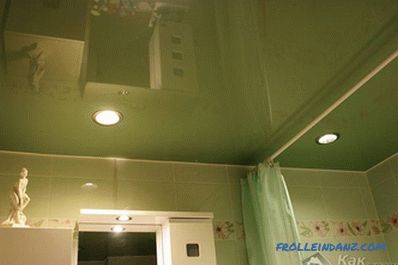 Design von Spanndecken im Badezimmer