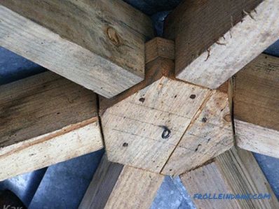 Wie man eine sechsseitige Laube aus Holz macht