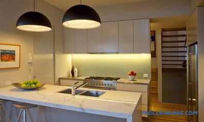 Kronleuchter für die Küche - Fotos von Lampen im Inneren verschiedener Stile