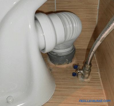 So installieren Sie die Wellung auf der Toilette