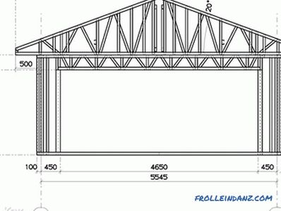 Garage von Schaumstoffblöcken mit eigenen Händen (+ Zeichnungen)