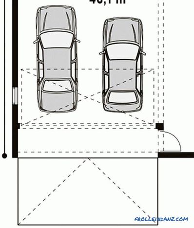 Garage von Schaumstoffblöcken mit eigenen Händen (+ Zeichnungen)