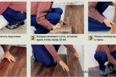 Wie man das Laminat mit den eigenen Händen auf den Boden legt (Video)