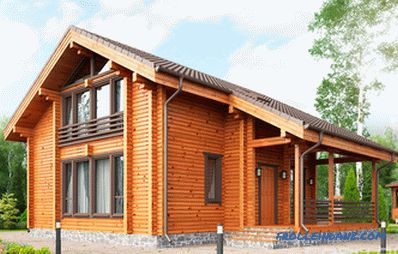 Haus aus Holz oder Rahmen