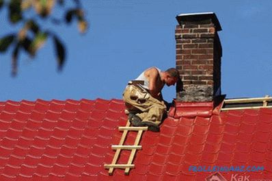 Leiter für das Dach machen es selbst