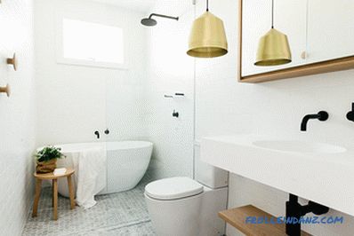 Skandinavisches Badezimmer - Designregeln und Fotoideen