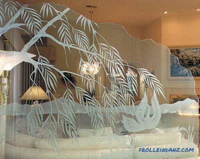 Glas im Innenraum - 50 Ideen für dekoratives, mattiertes und farbiges Glas