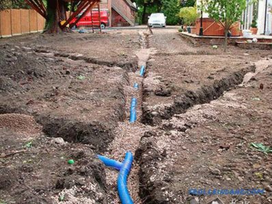 Entwässerung des Fundaments mit eigenen Händen - So schützen Sie das Fundament durch Entwässerung