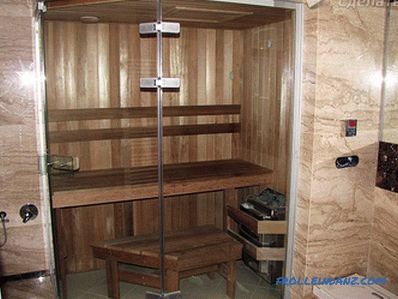 Sauna in der Wohnung mit eigenen Händen