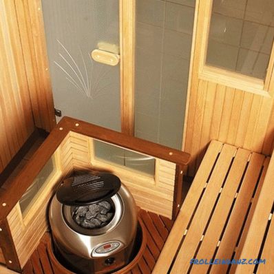 Sauna in der Wohnung mit eigenen Händen