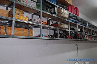 Eine Garage mit den eigenen Händen zusammenstellen - eine Garage ausrüsten (+ Fotos)