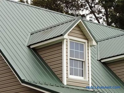 Wie man das Dach selbst mit einem Metallprofil bedeckt