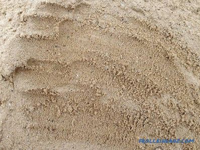 Welchen Sand braucht das Fundament?