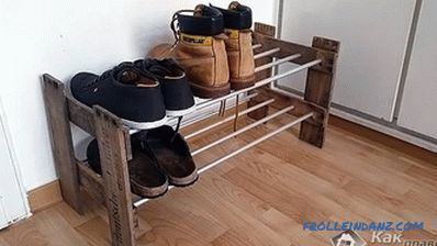 Wie man mit seinen eigenen Händen ein Regal für Schuhe herstellt